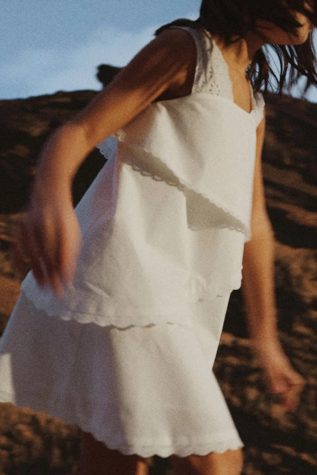 ROMANTIC LAYERED EMBROIDERED DRESS
