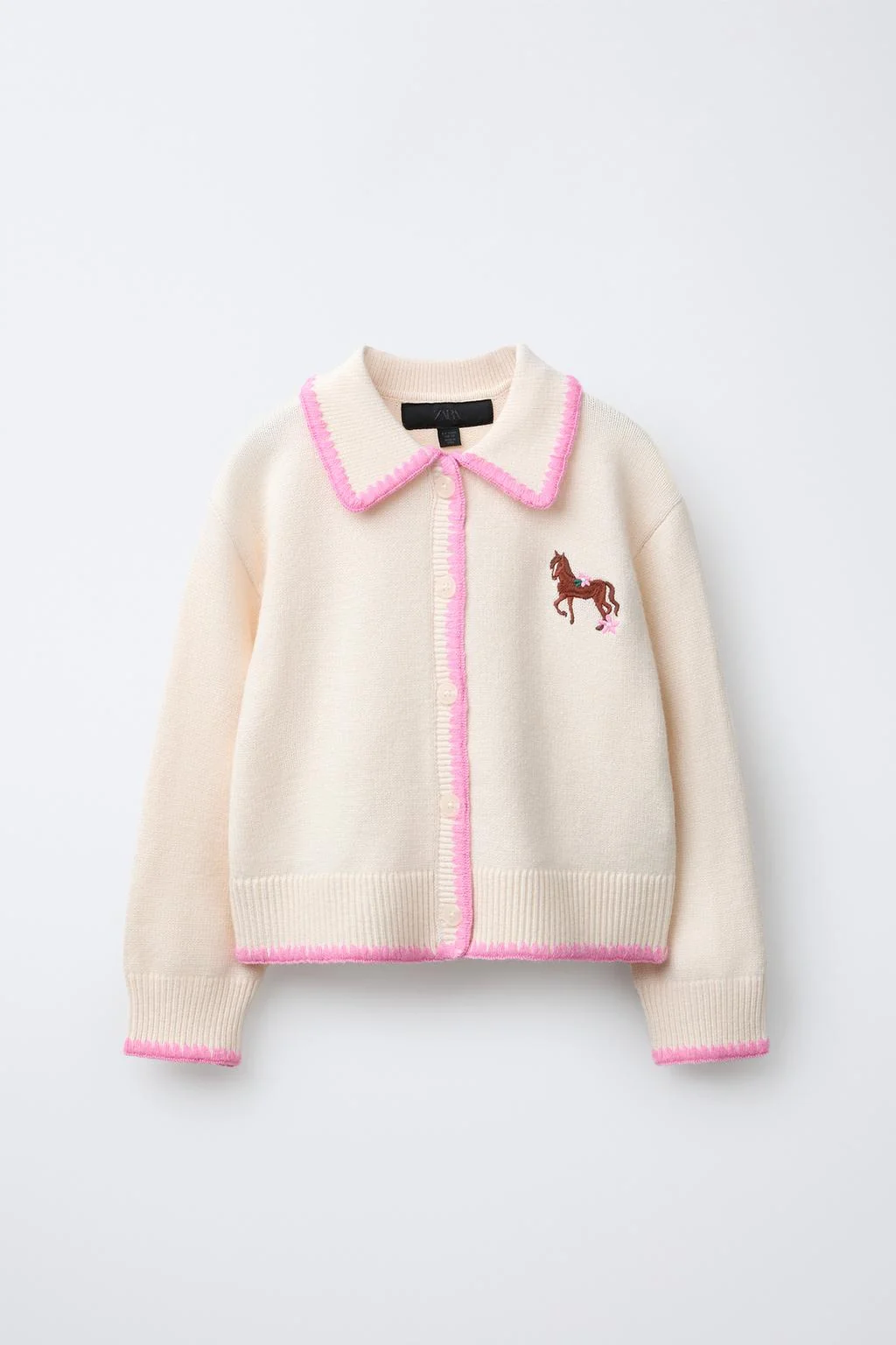 EMBROIDERED HORSE CARDIGAN