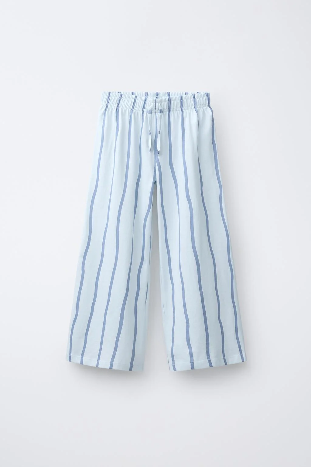 STRIPED WIDE-LEG TROUSERS
