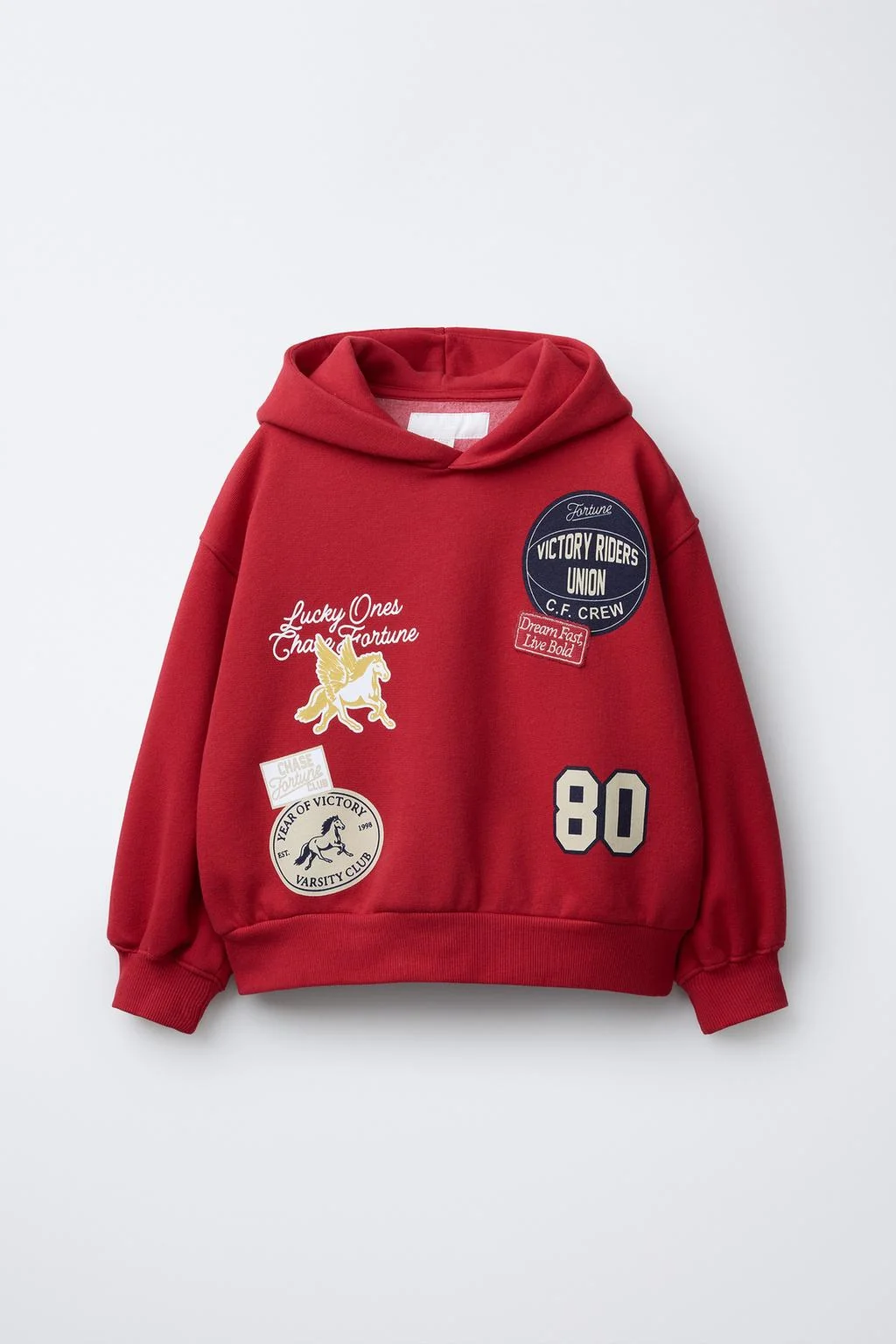 HOODIE WITH PATCHES