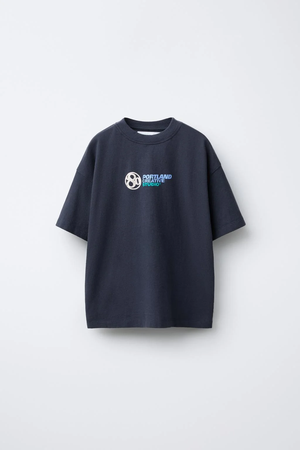 T-SHIRT WITH RAISED SLOGAN