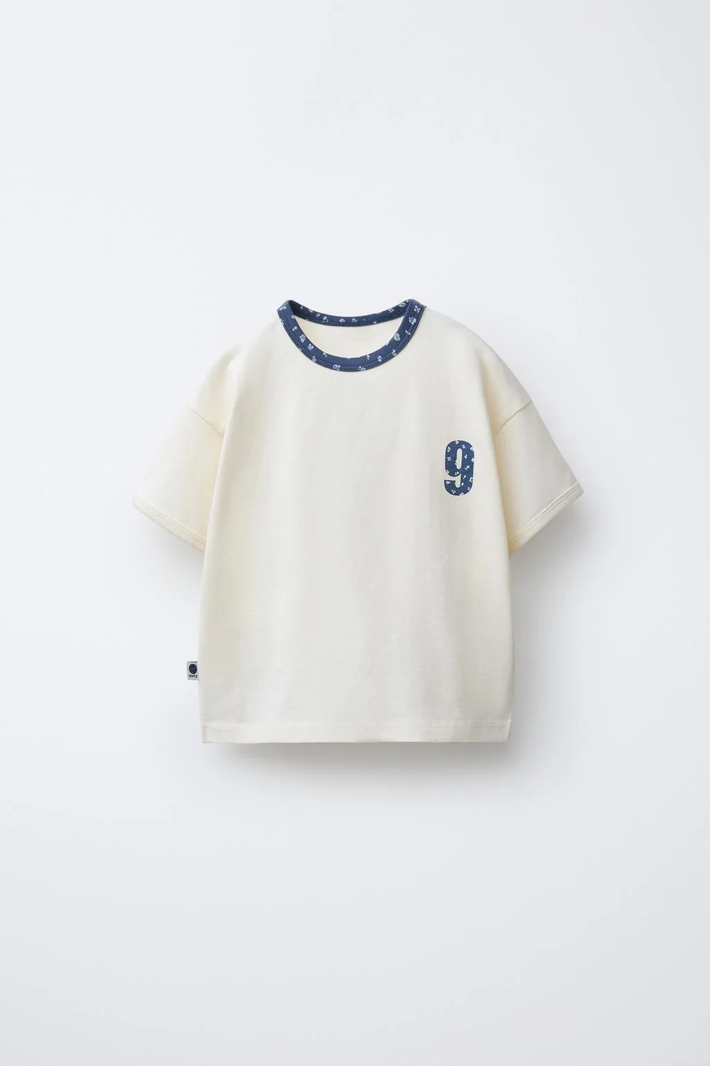 T-SHIRT WITH SLOGAN AND FLORAL PRINT