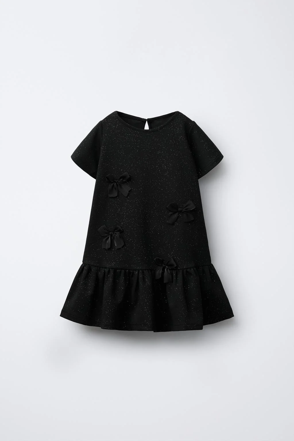 ROMA KNIT DRESS WITH BOWS AND SPARKLES