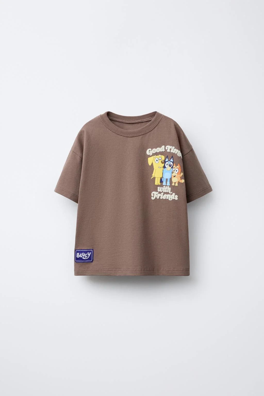 BLUEY © LUDO STUDIO FLOCKED PRINT T-SHIRT