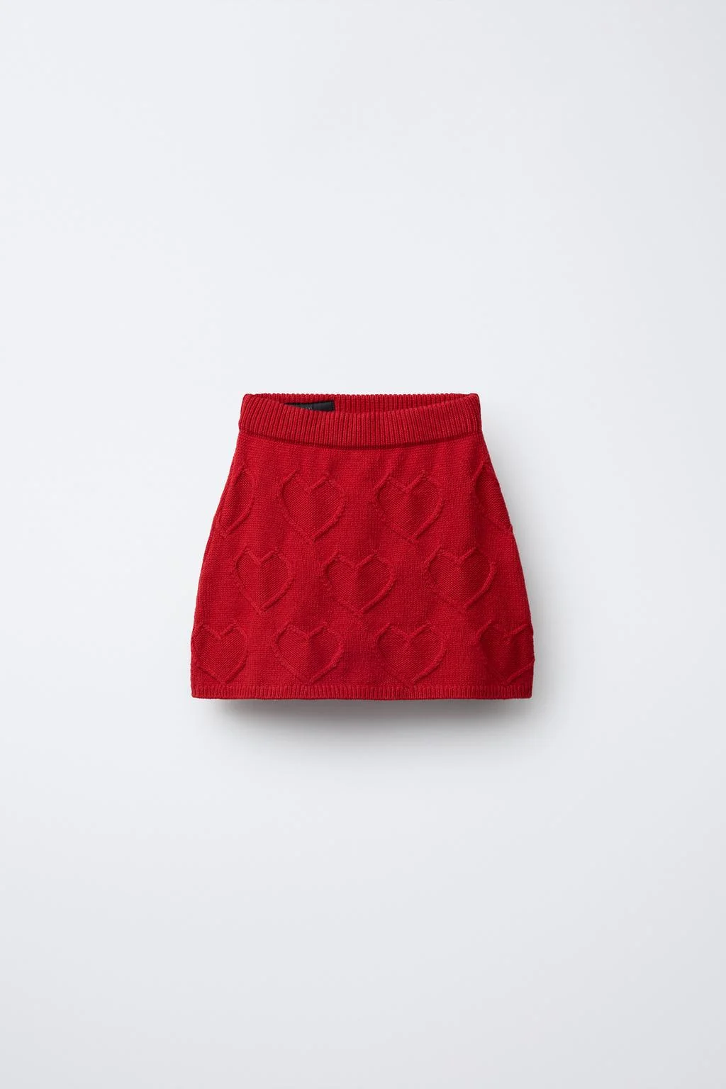 KNIT SKIRT WITH HEARTS