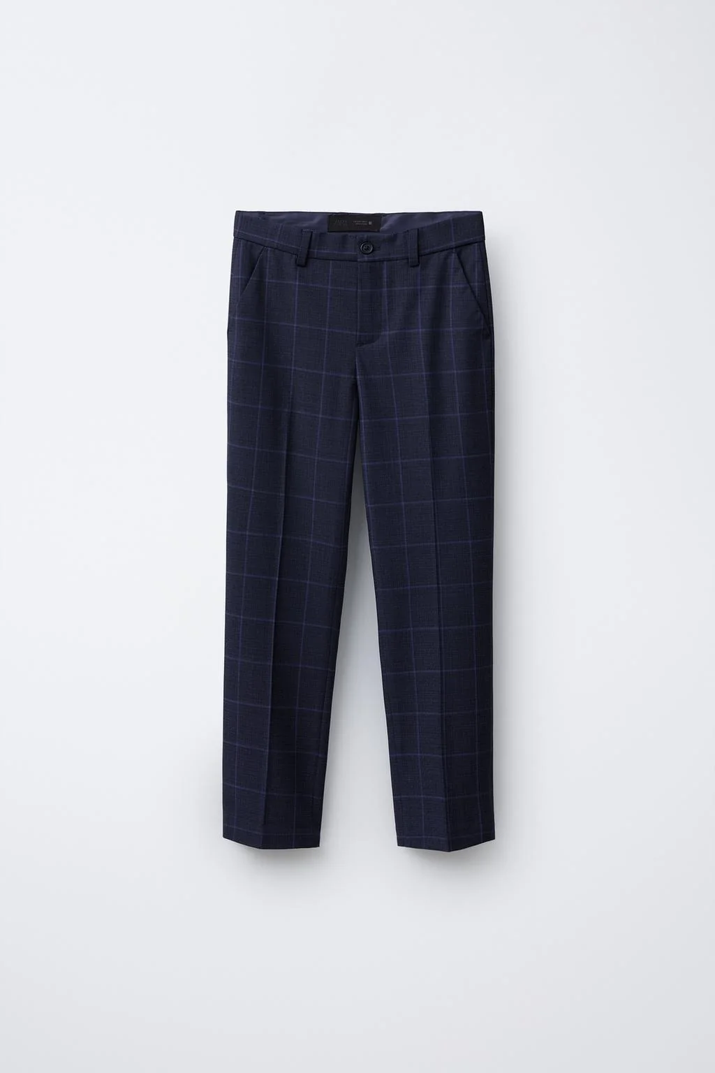 CHECK SUIT TROUSERS
