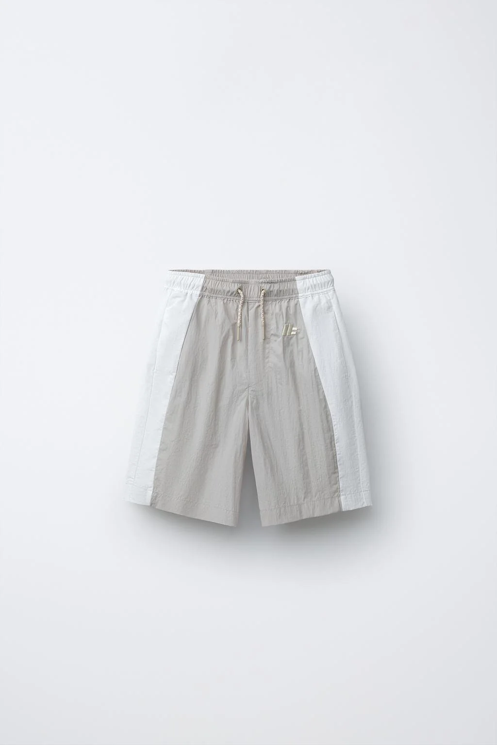 NYLON COLOUR BLOCK BERMUDA SHORTS