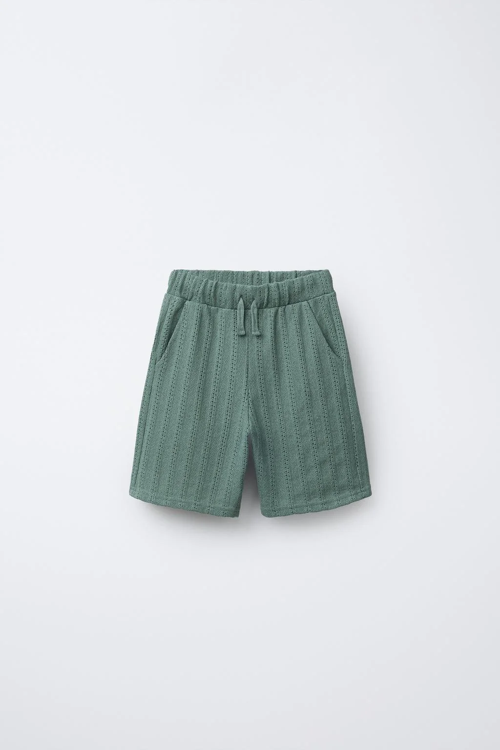 CUT KNIT BERMUDA SHORTS