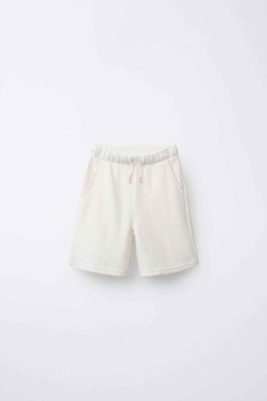 TEXTURED RUSTIC BERMUDA SHORTS
