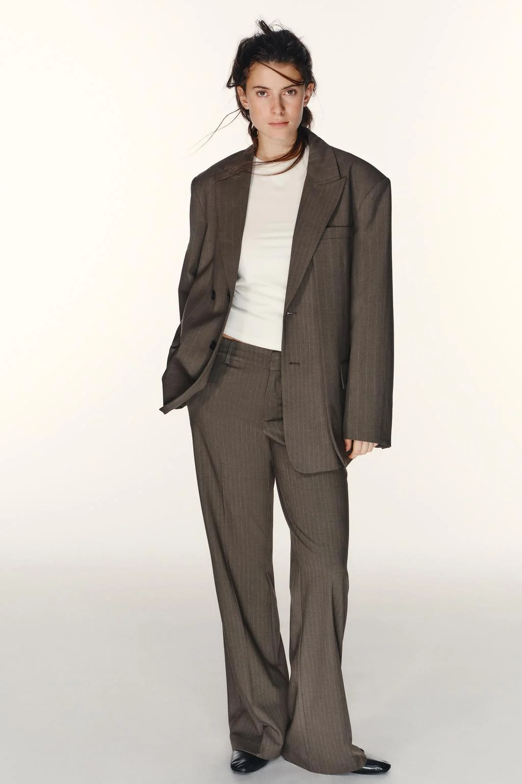 Пинстрайп брюки