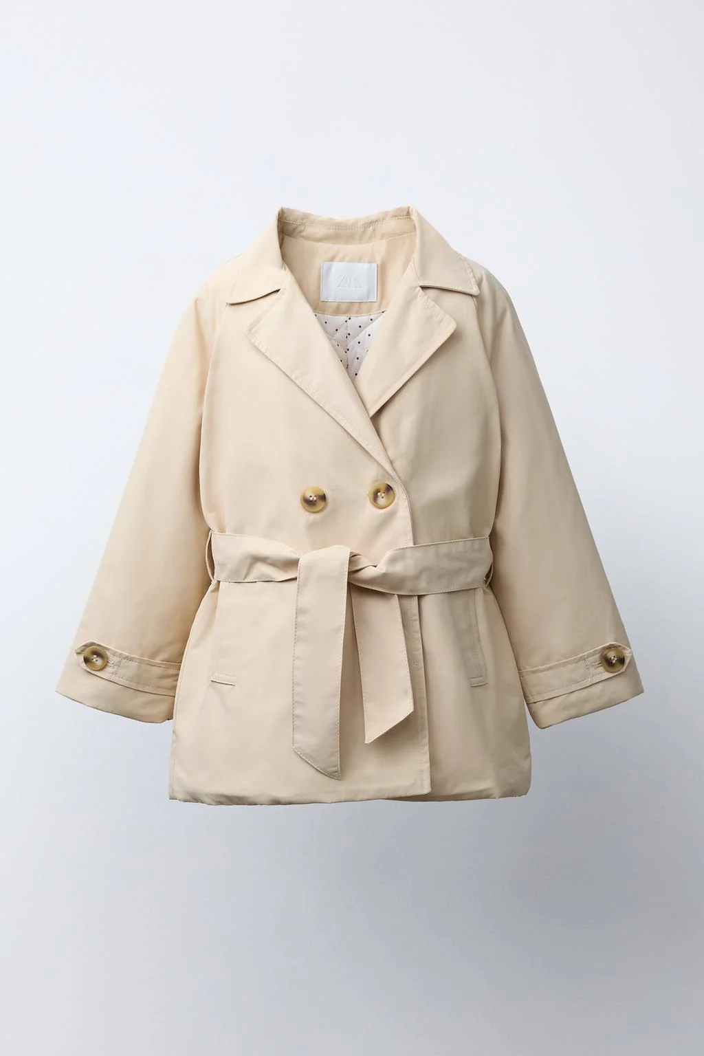 QUILTED TRENCH COAT WITH BELT