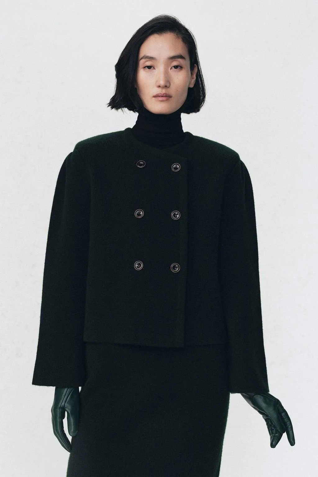Куртка с наплечниками из шерсти SOSHIOTSUKI X ZARA