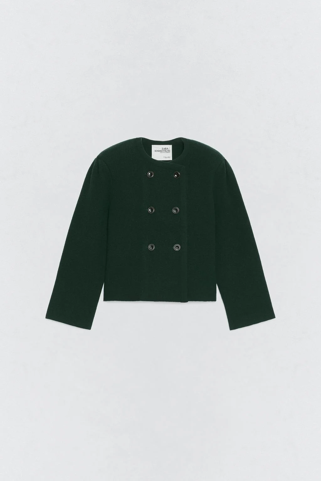 Куртка с наплечниками из шерсти SOSHIOTSUKI X ZARA