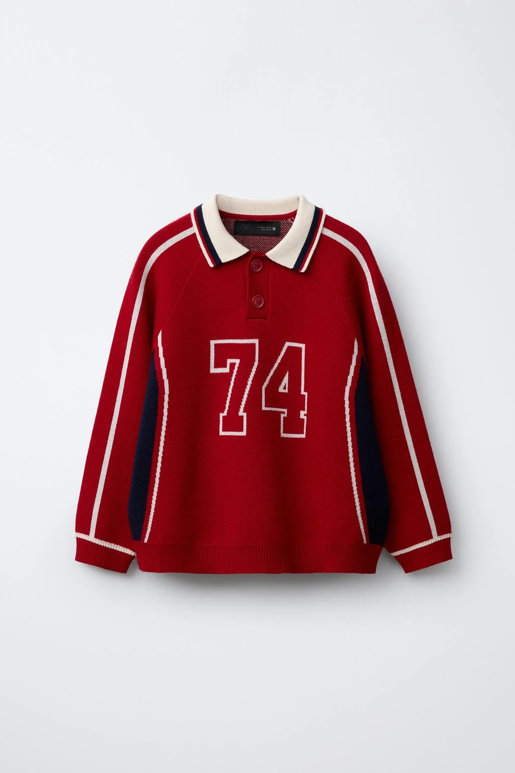 NUMBERED POLO KNIT JUMPER
