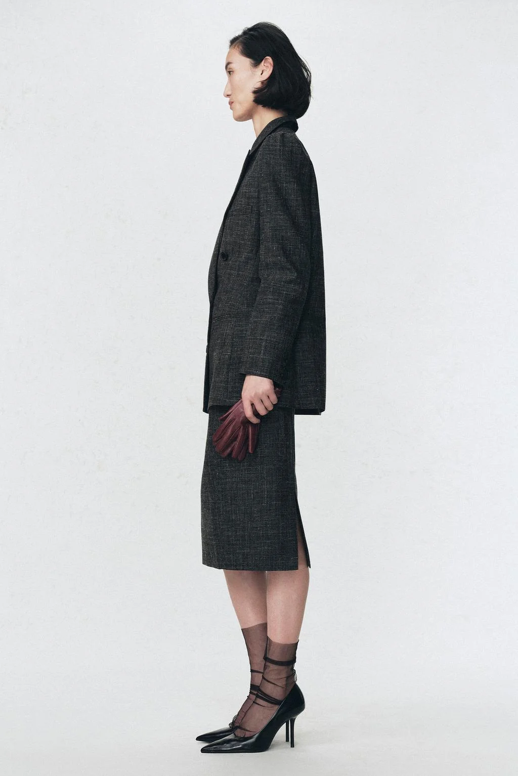 Карандашная юбка из шерстяной смеси SOSHIOTSUKI X ZARA