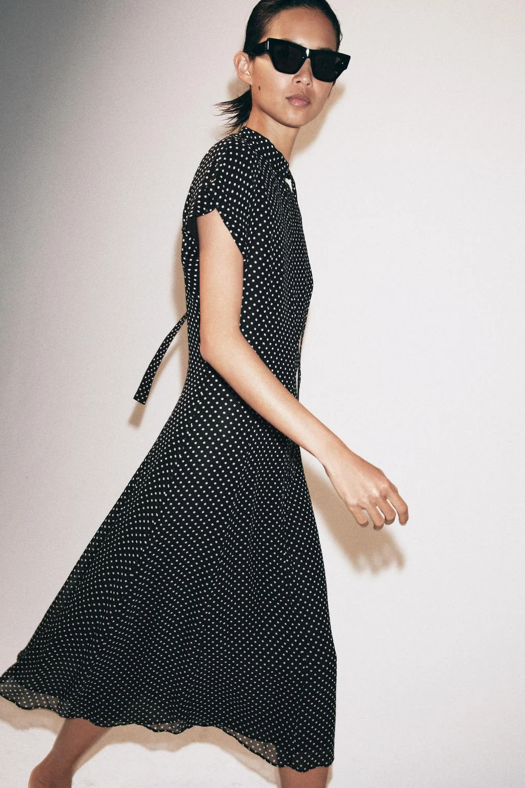 Платье миди в горошек ZW COLLECTION