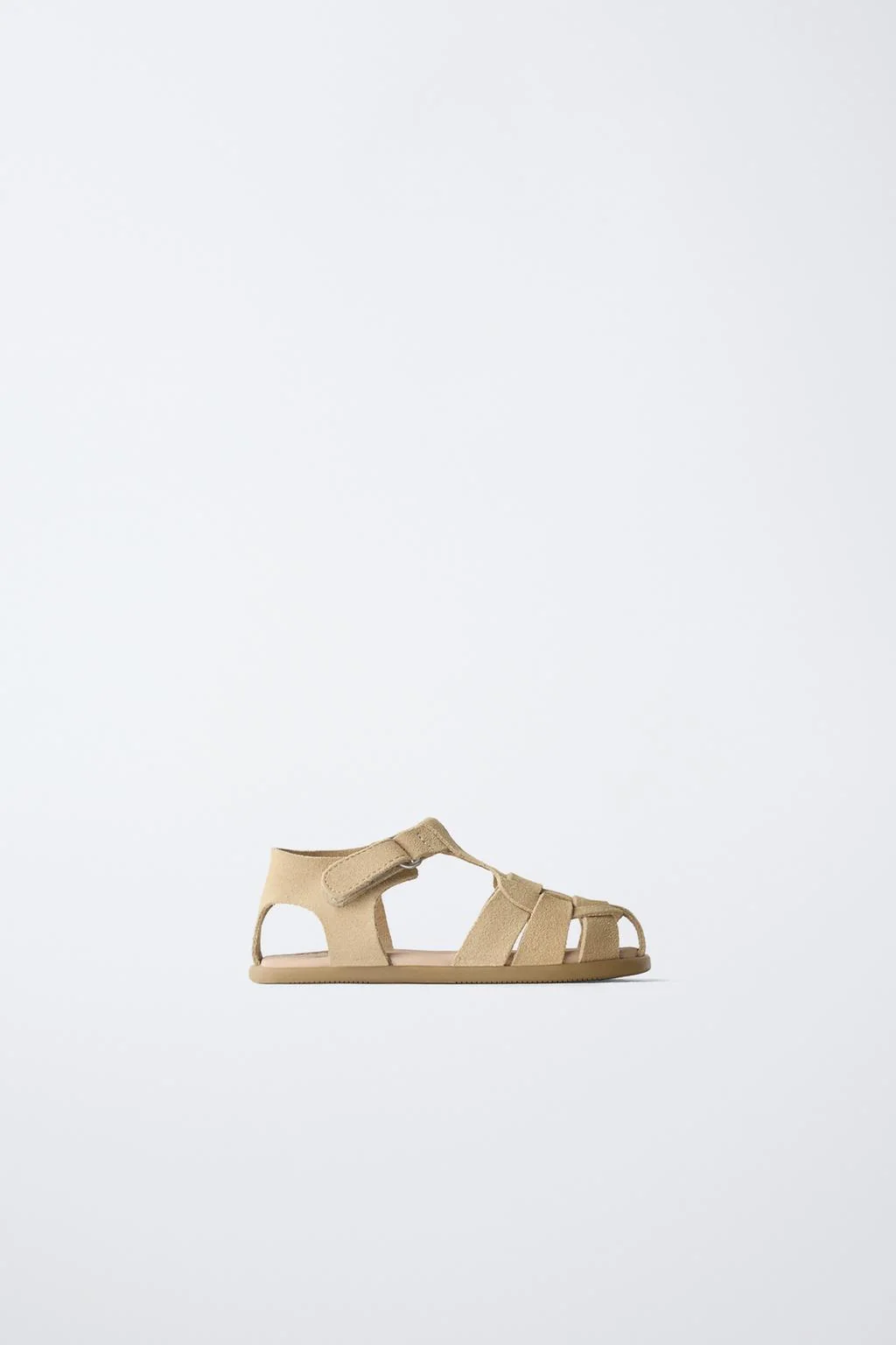 BRAIDED LEATHER CAGE SANDALS