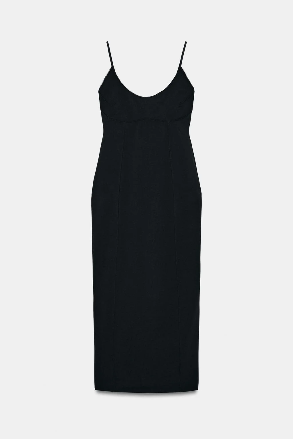 Миди-платье на бретелях