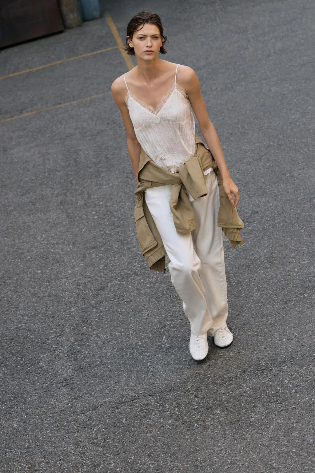 Топ-камизоль с эффектом мятости