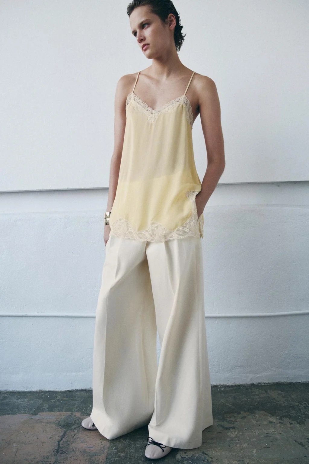 Коллекция Zw кружевной камизольный топ