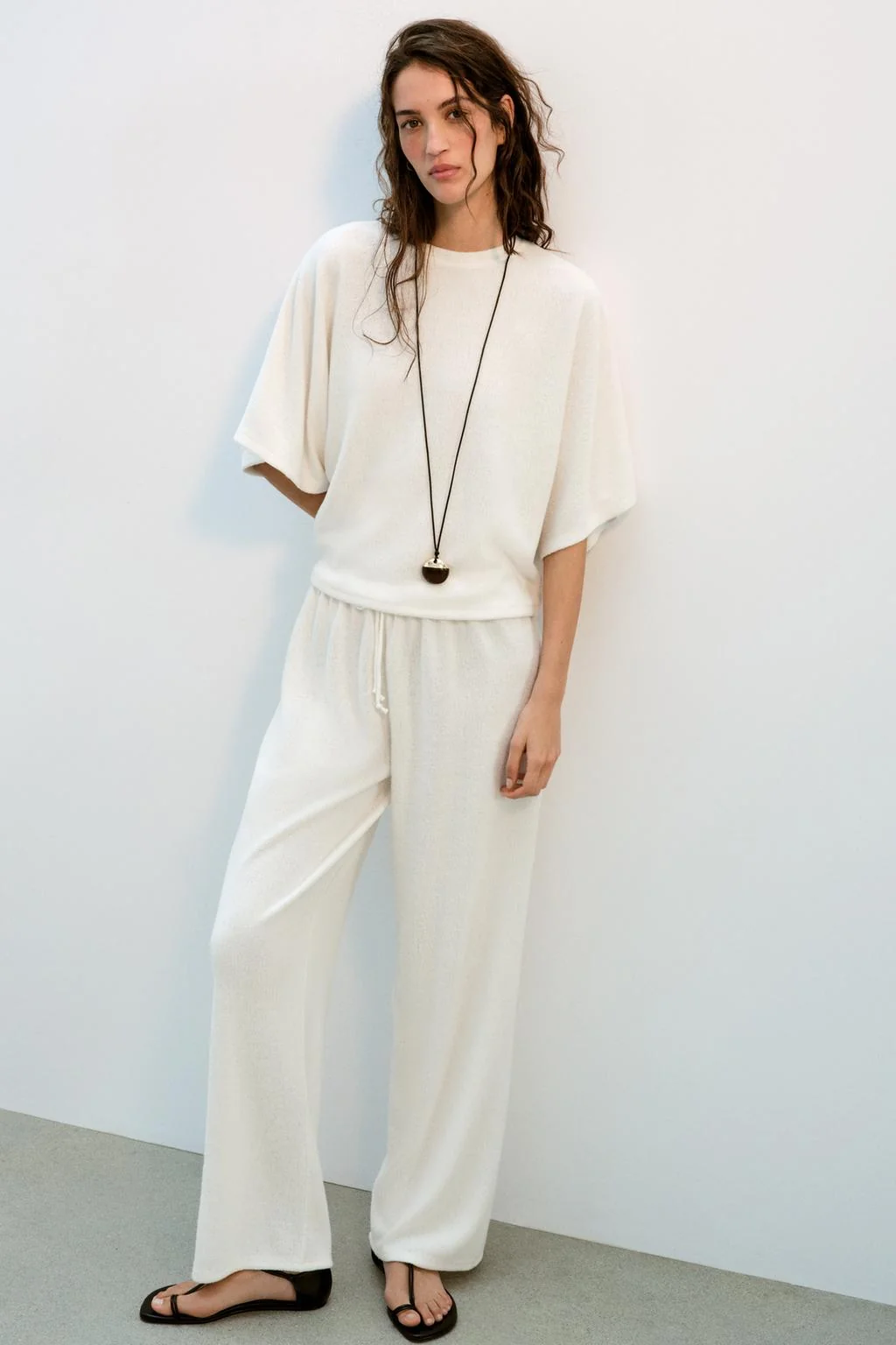 Топ с короткими рукавами в рустикальном стиле