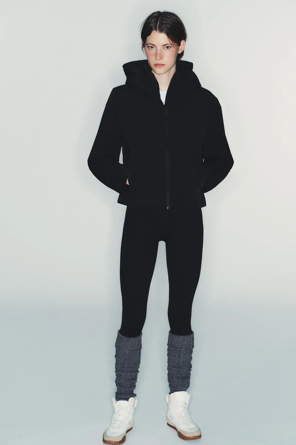 Water-repellent windproof hooded anorak