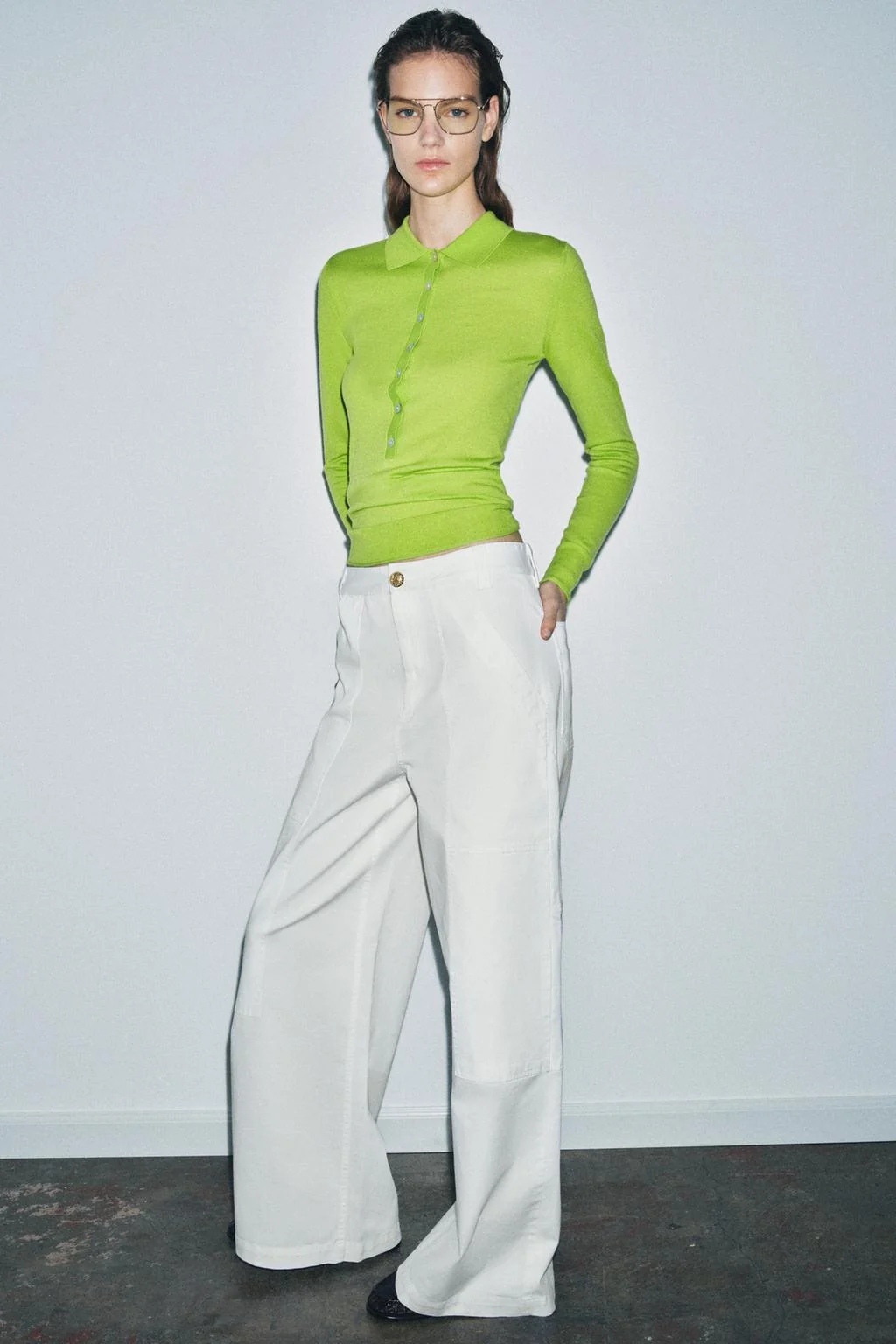 ZW COLLECTION широкие хлопковые брюки