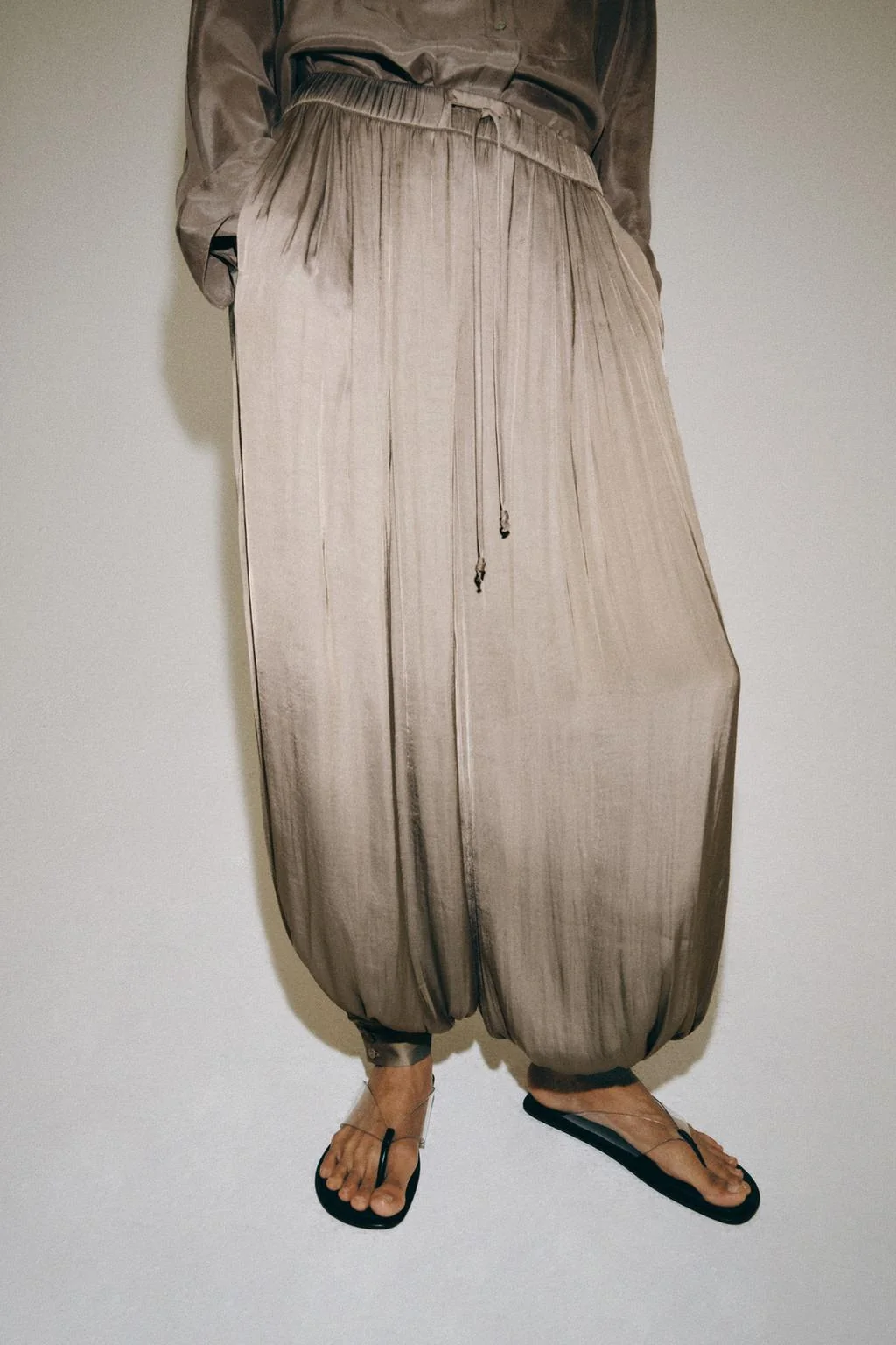 ZW COLLECTION сатиновые брюки саруэл