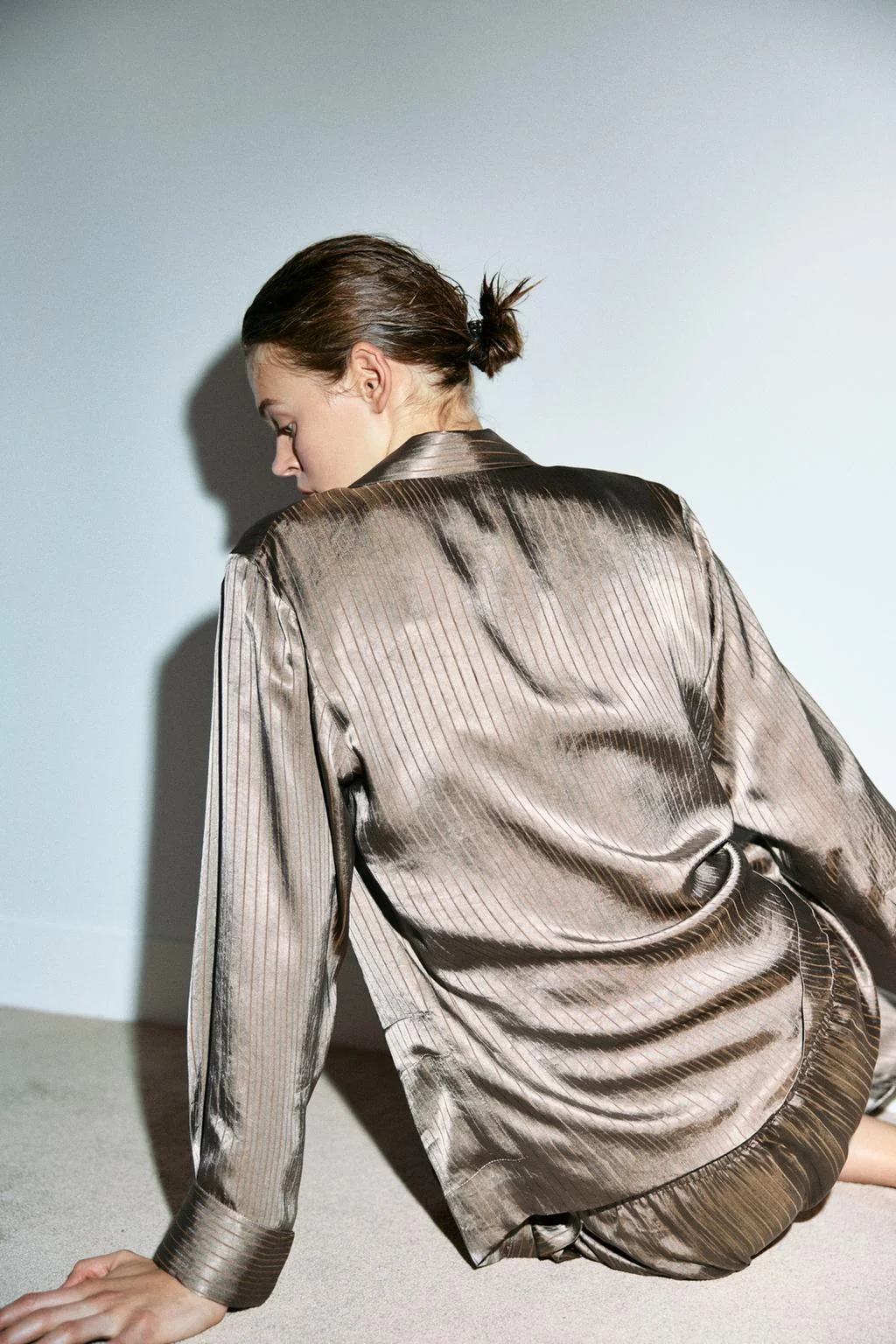 Полосатая рубашка для пижамы