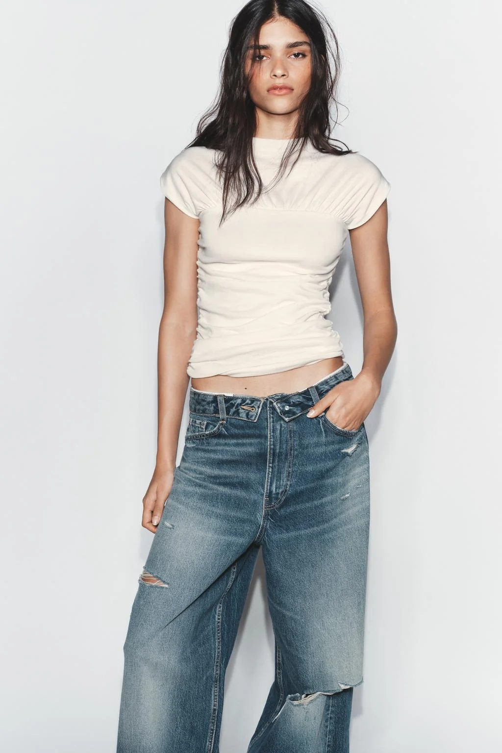 Драпированный топ