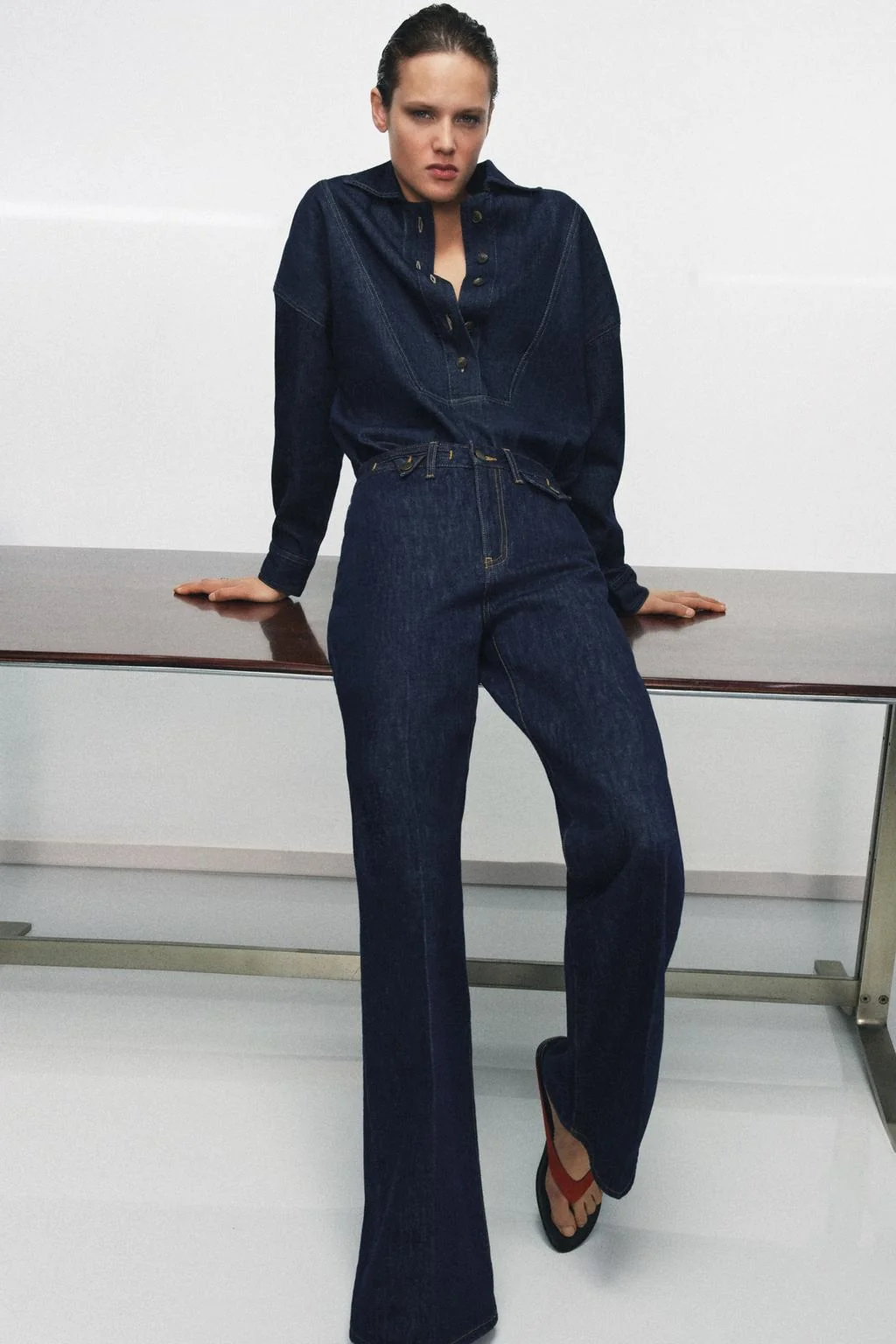 Джинсовая рубашка ZW COLLECTION