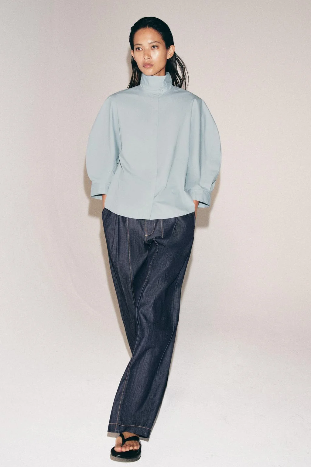 Рубашка с пышными рукавами ZW COLLECTION