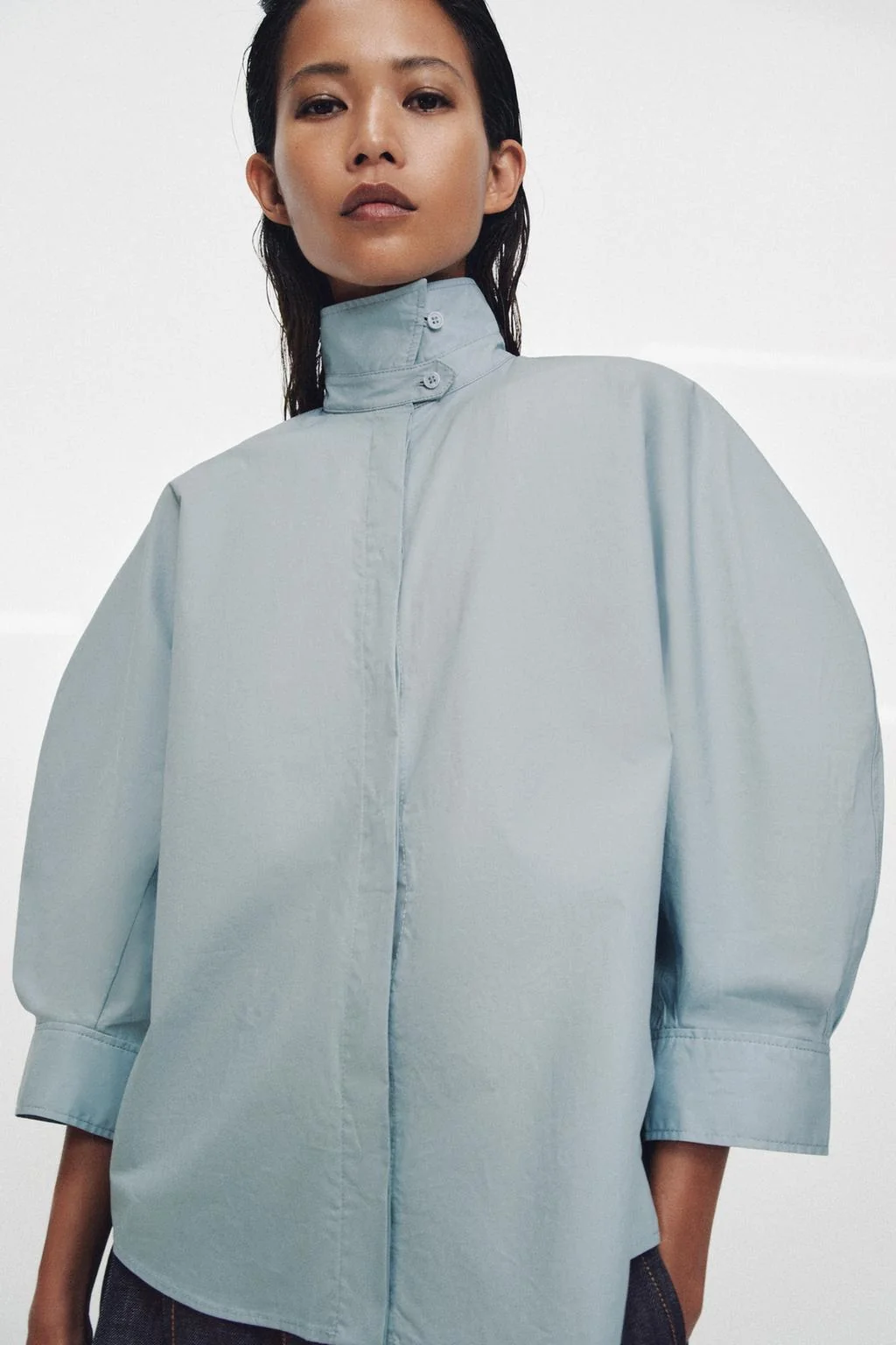 Рубашка с пышными рукавами ZW COLLECTION