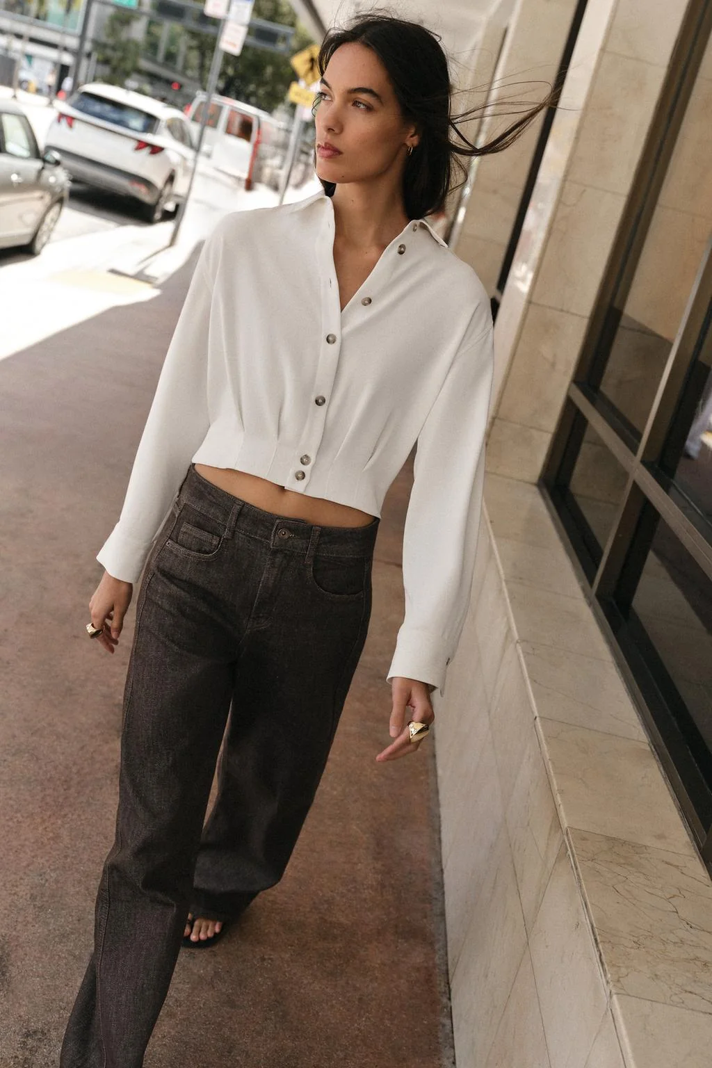 Короткая рубашка с погонами