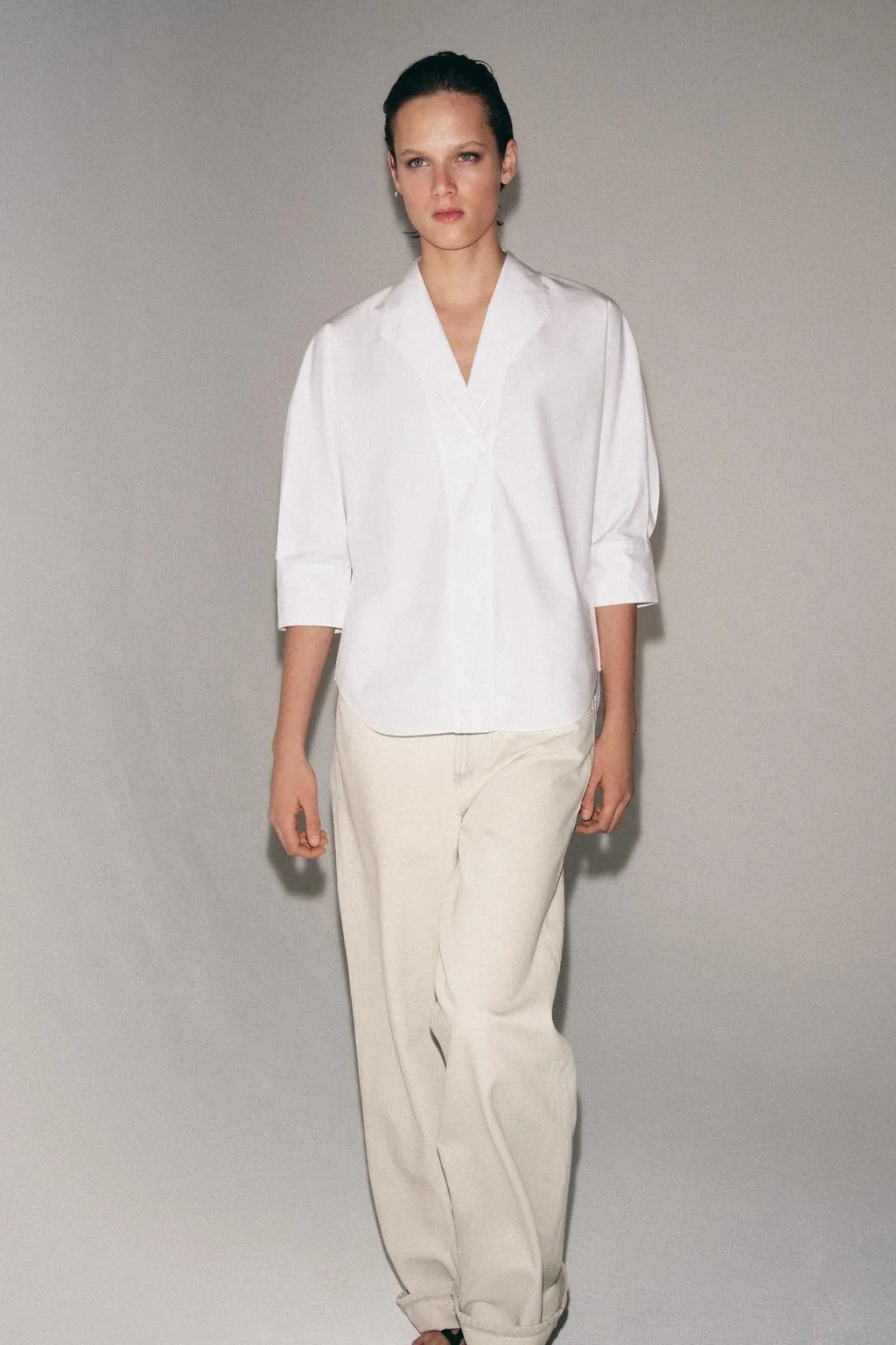 ZW COLLECTION рубашка с V-образным вырезом