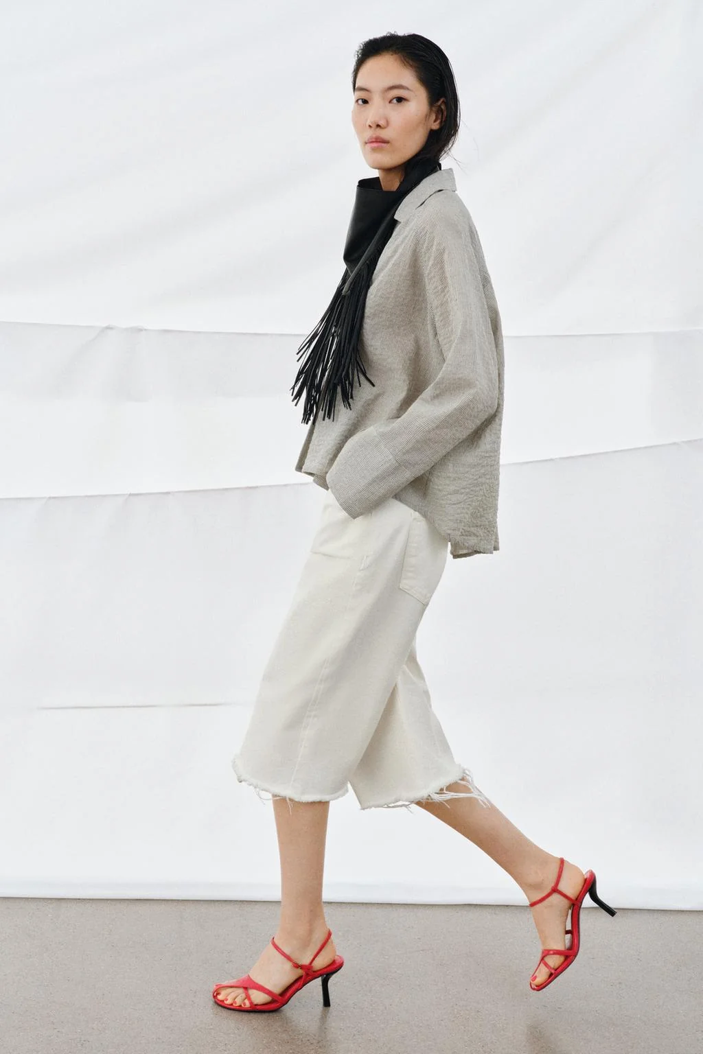 Асимметричная рубашка на пуговицах ZW COLLECTION