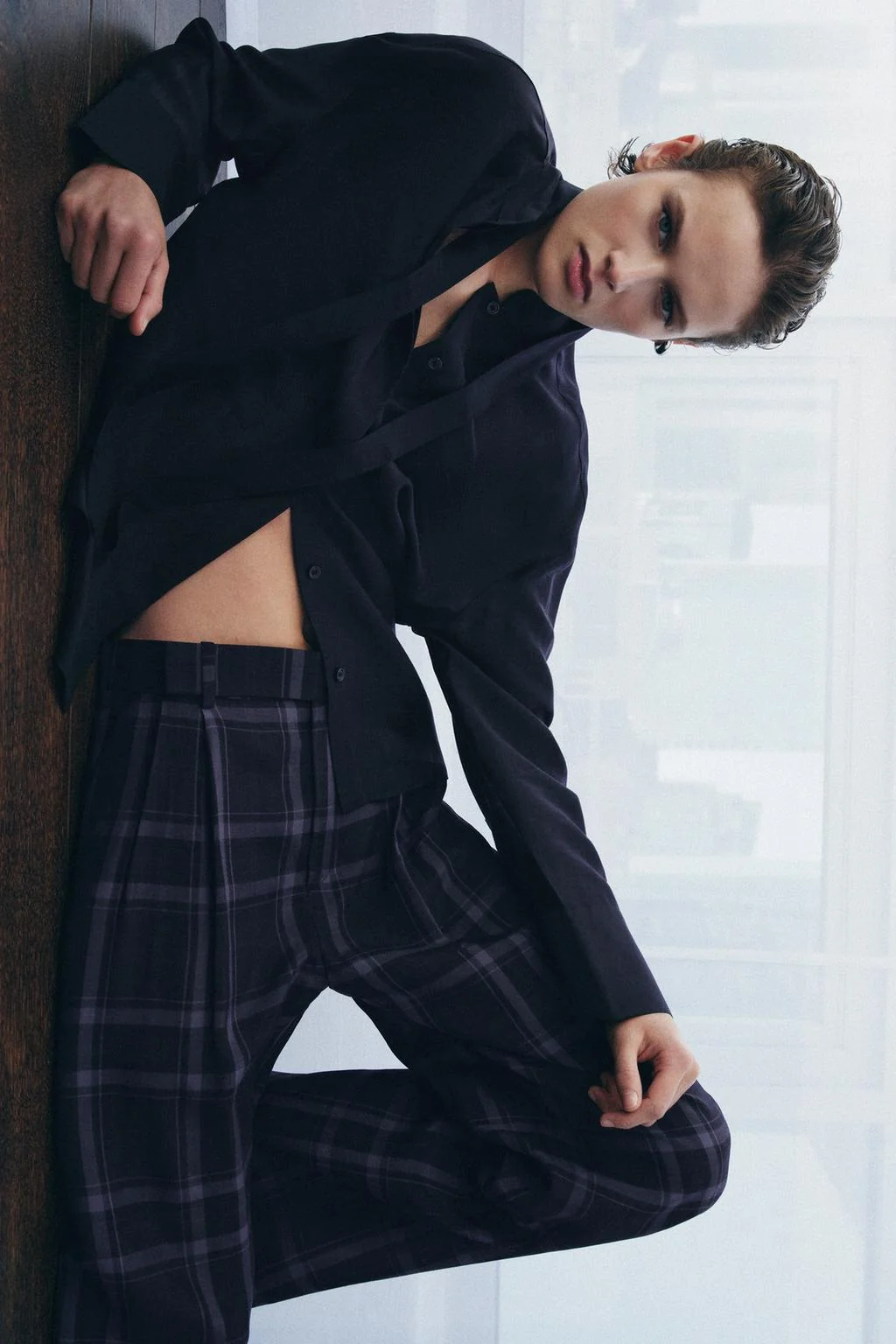 Рубашка с карманами и завязкой из коллекции ZW