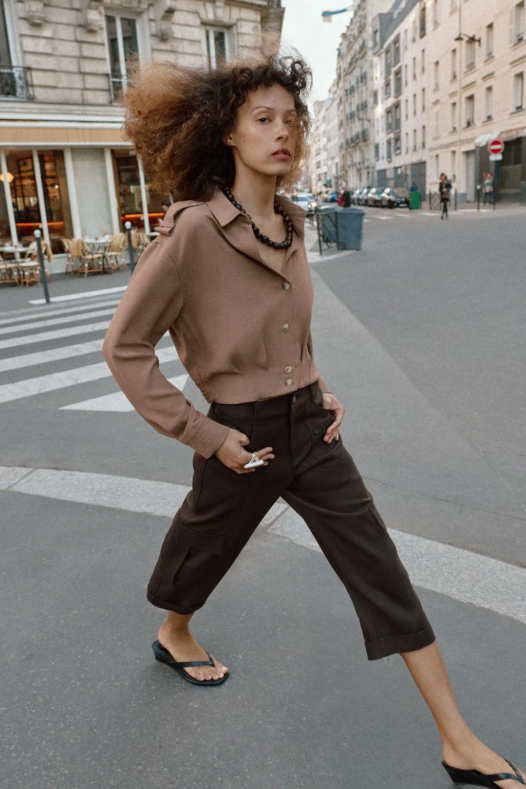 Короткая рубашка с петлями