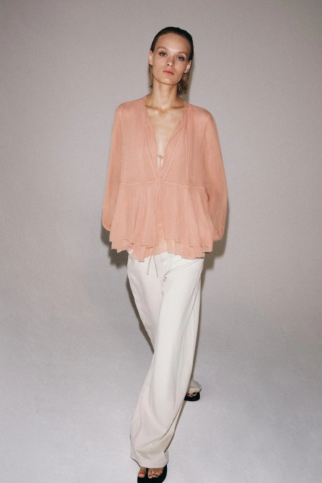 Блуза с оборками из коллекции ZW