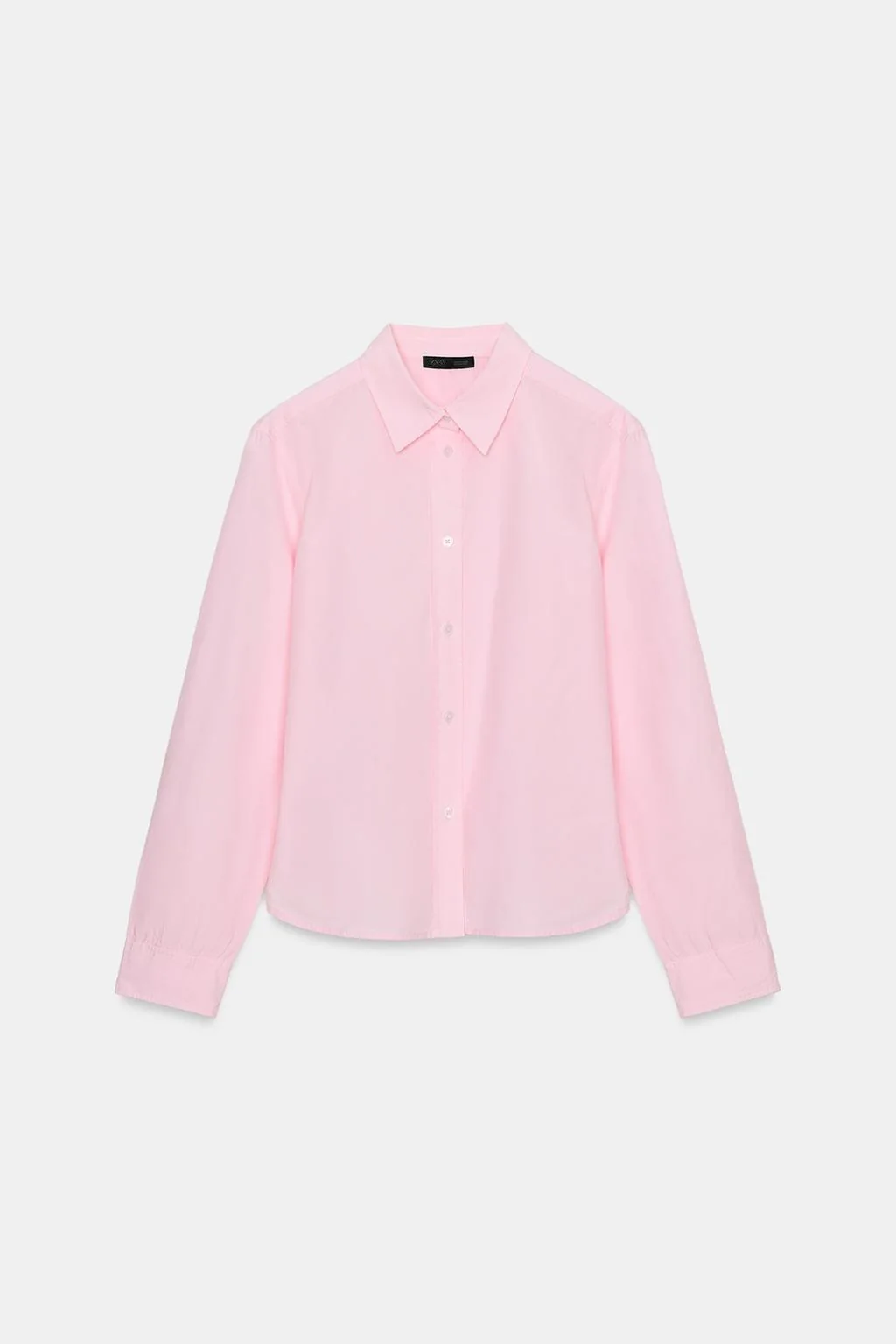 Поплиновая рубашка без рисунка