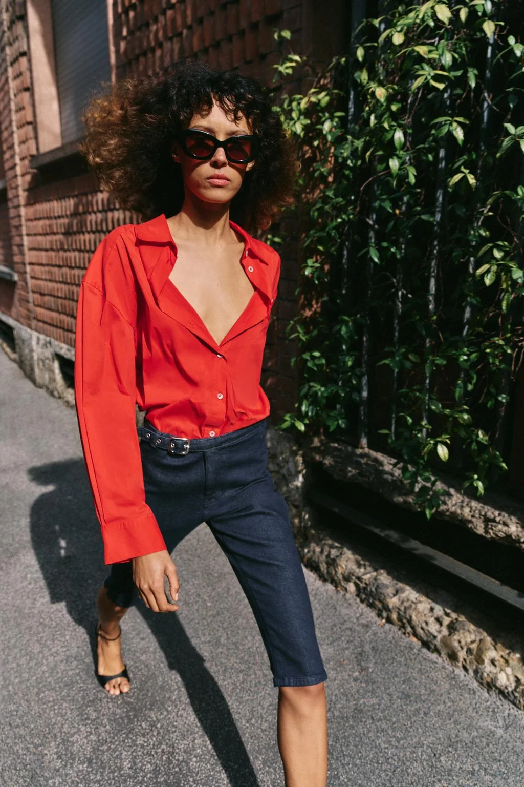 Оверсайз рубашка из поплина