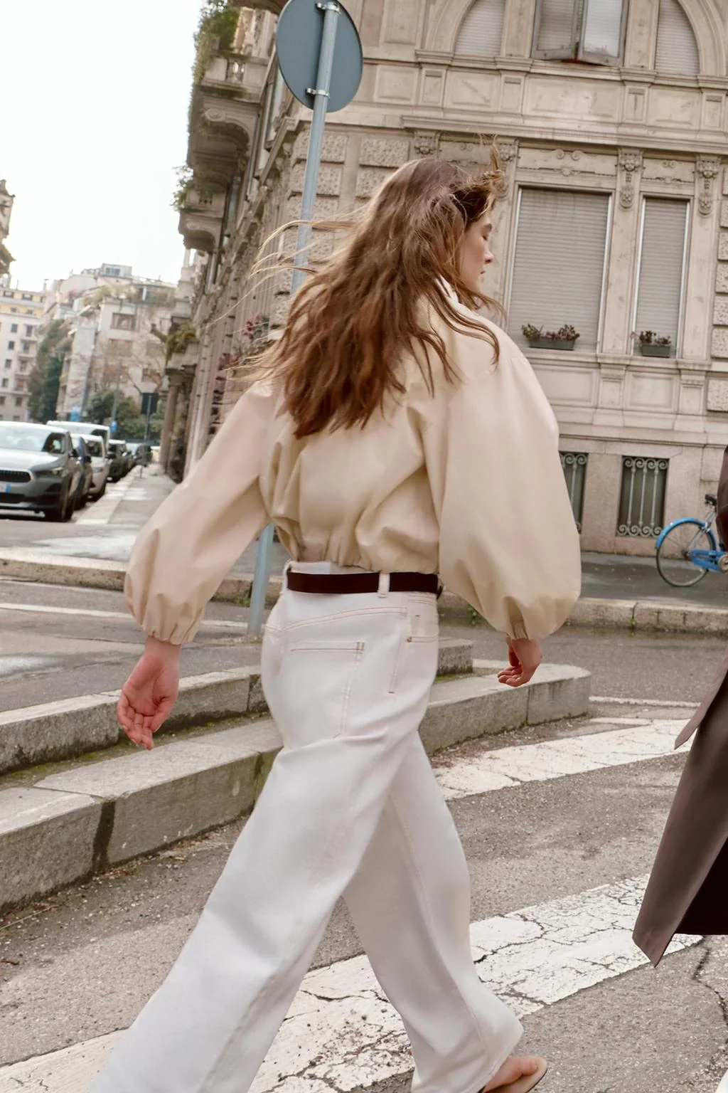 Рубашка из поплина с контрастным воротником