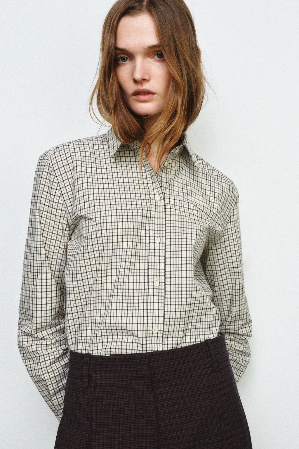 ZW COLLECTION рубашка в клетку