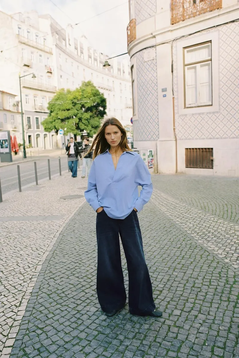 Оксфордская рубашка оверсайз