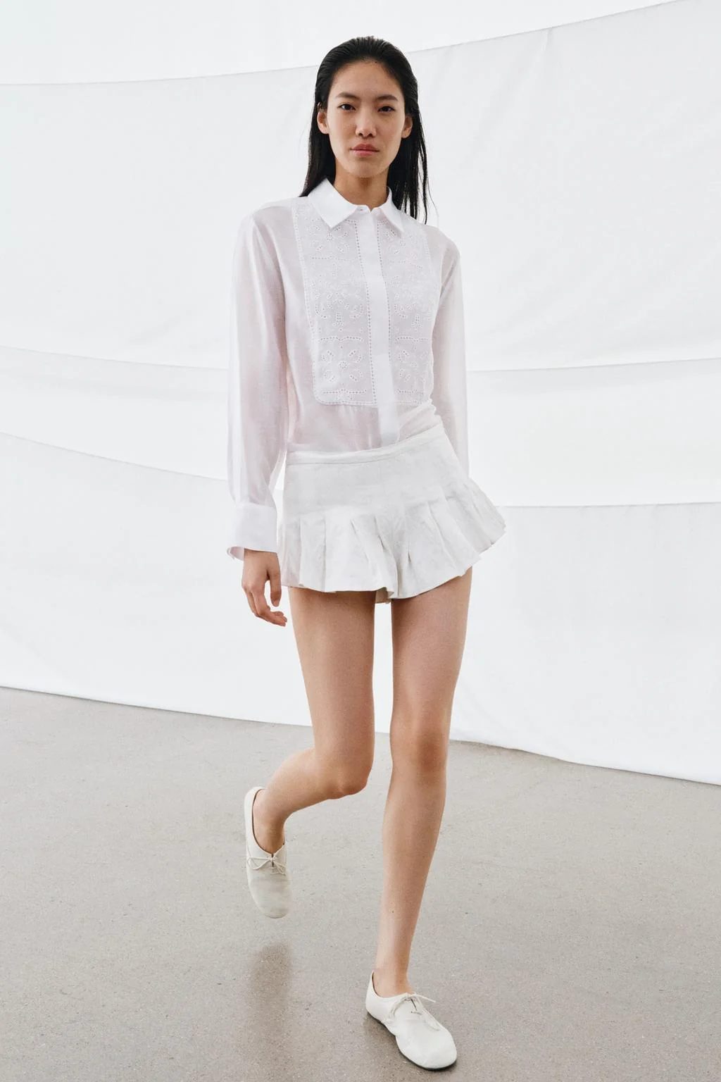 ZW коллекция вышитая струящаяся рубашка