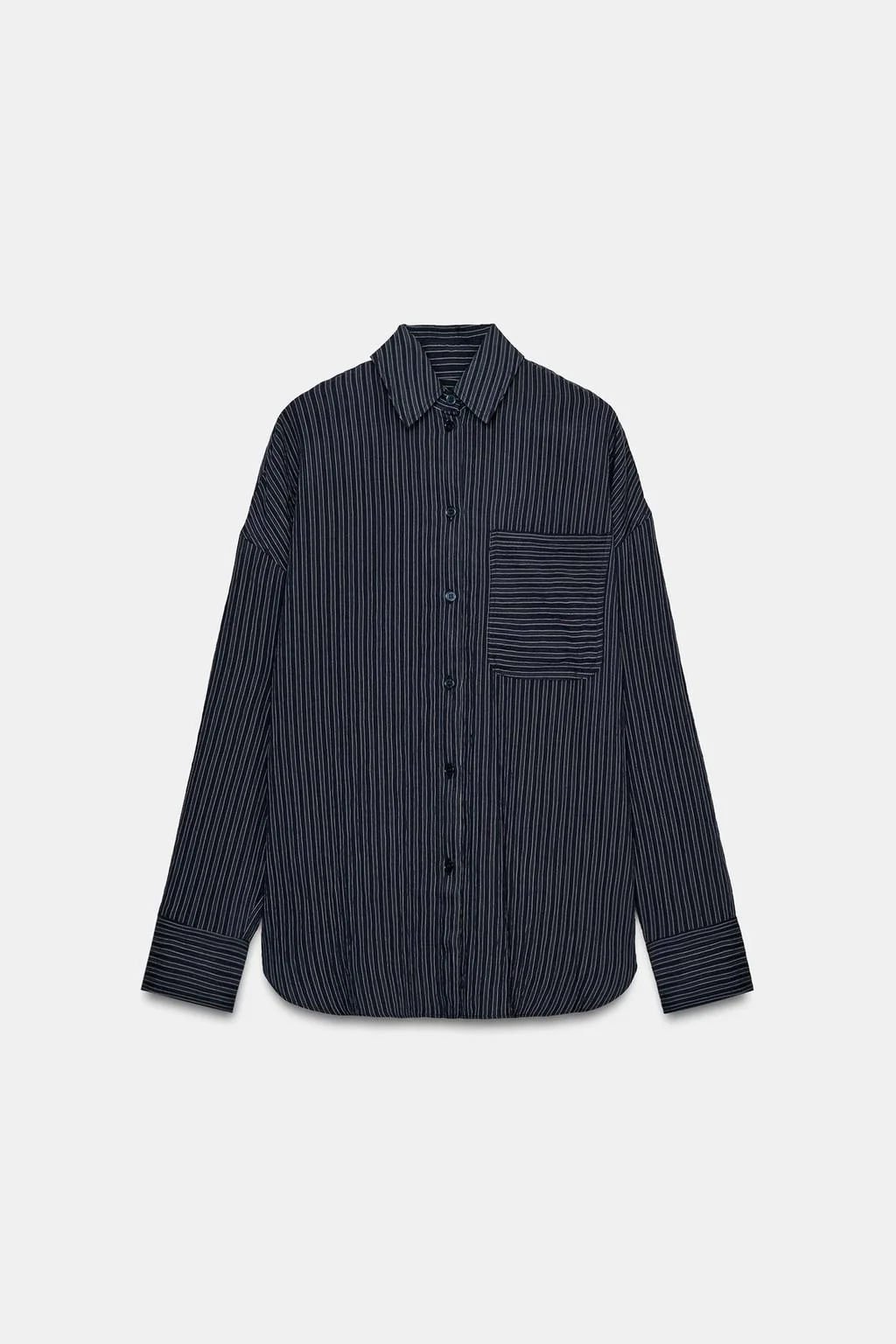 Полосатая струящаяся рубашка ZW COLLECTION
