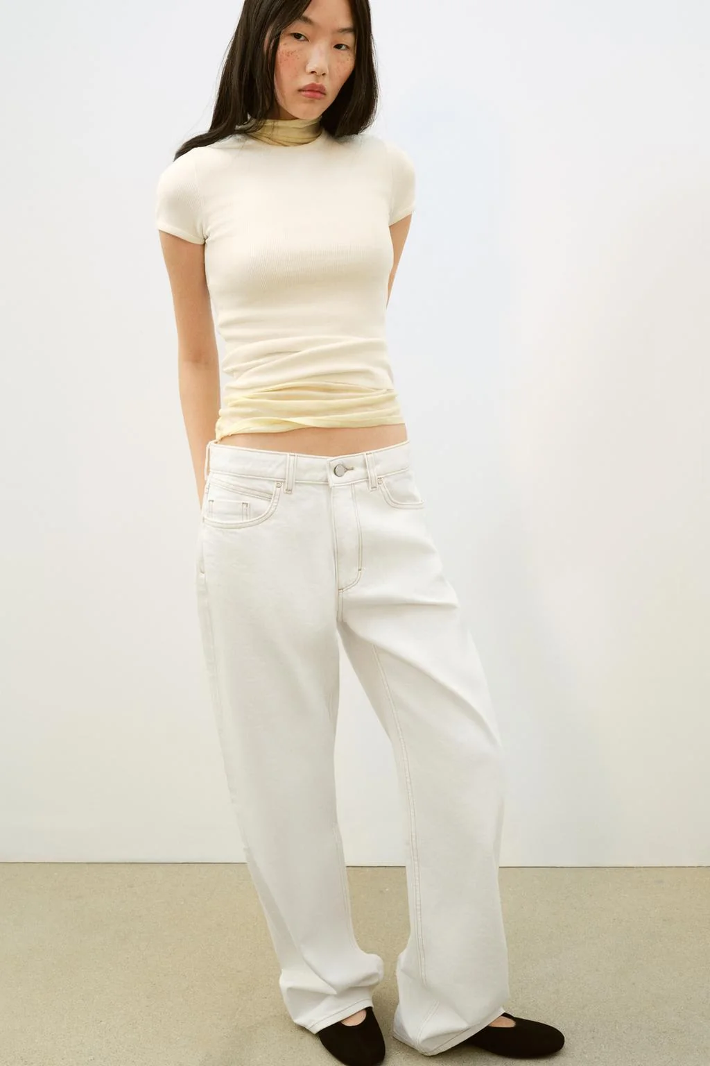 Рубчатая футболка