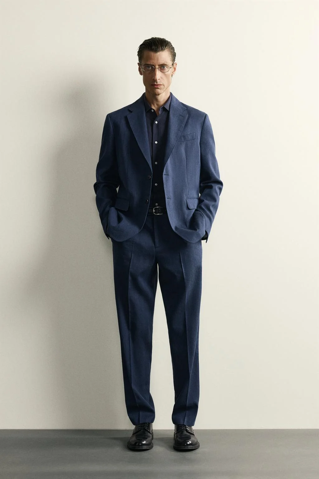 Костюмный пиджак regular fit из льна и шерсти