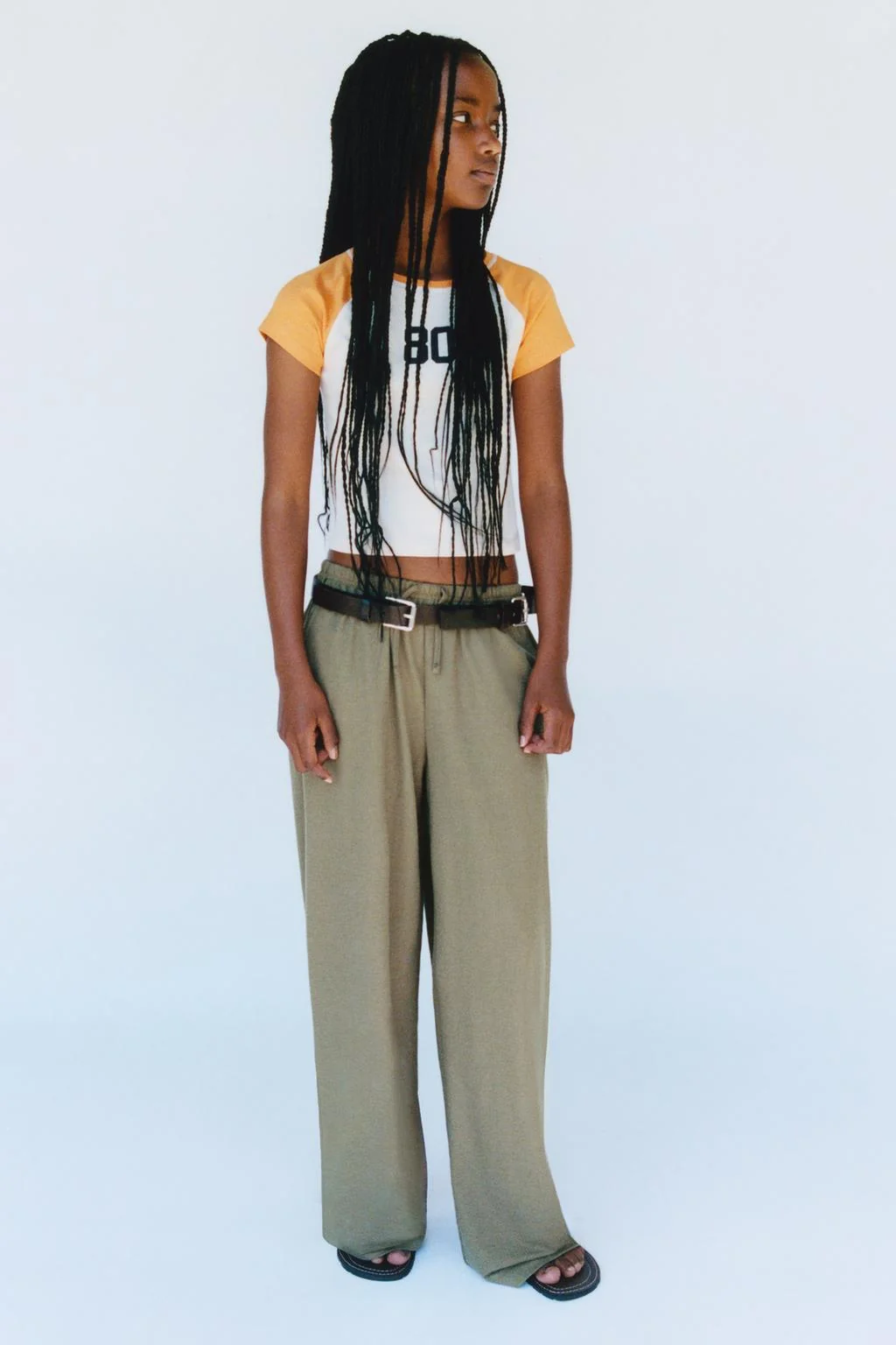 Свободные широкие брюки