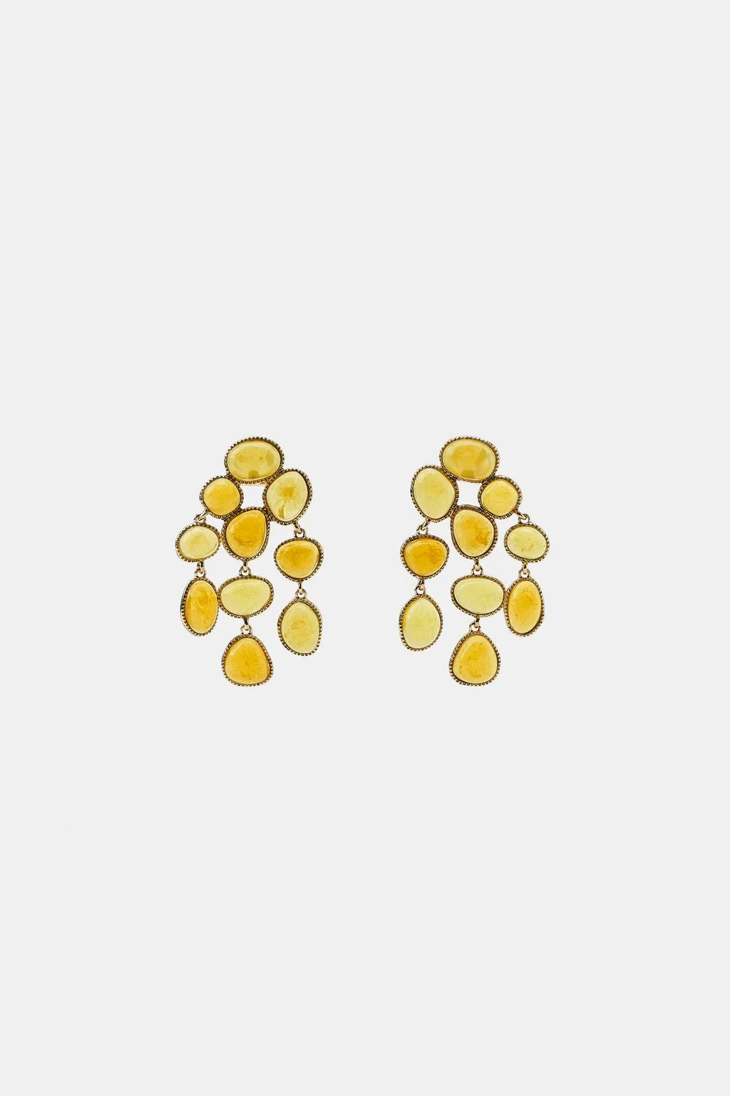 Серьги из смоляного камня